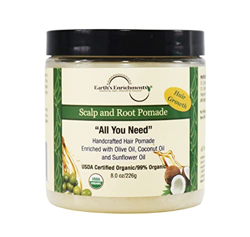 Hair Pomade | Organic Formula, Tea Tree & Rosemary, 8 oz.