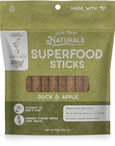 Dog Treats | Duck & Apple Superfood Sticks, All-Natural, 10 oz.