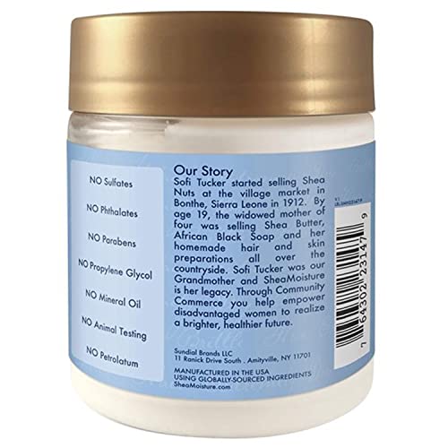 SheaMoisture Hair Mask - Manuka Honey & Yogurt, Hydrate + Repair Protein Power Treatment, Hair Treatment for Dry, Damaged Hair Care with Organic Shea Butter & Castor Oil for Hair, 8 Oz