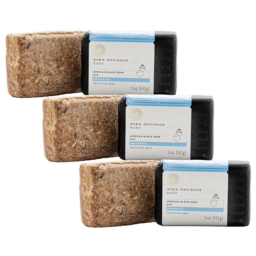 African Black Soap | Unscented, 3 Pack