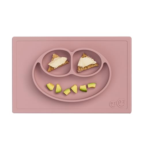 Suction Plate | 100% Silicone, Built-in Placemat, Dishwasher Safe