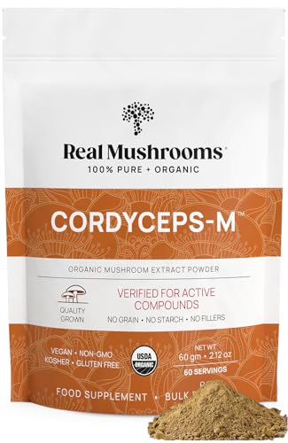 Mushroom Supplement | Cordyceps Powder, 60 Servings, Energy & Immune Support