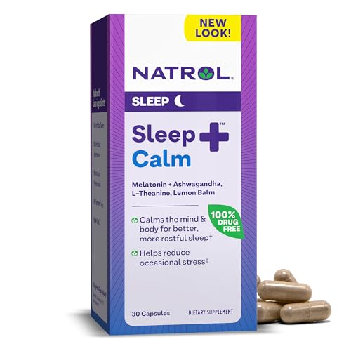 Sleep Supplement | 6mg Melatonin, 30 Capsules, With Ashwagandha & L-Theanine