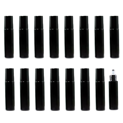 Roll-On Perfume Bottles | 16 Pcs, Frosted Glass, 10ml