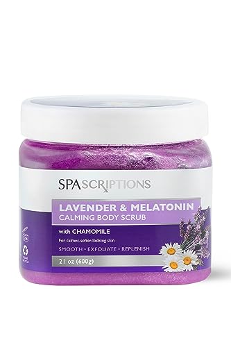 Body Scrub | 21 oz, Calming Lavender & Melatonin, Ultra Hydrating