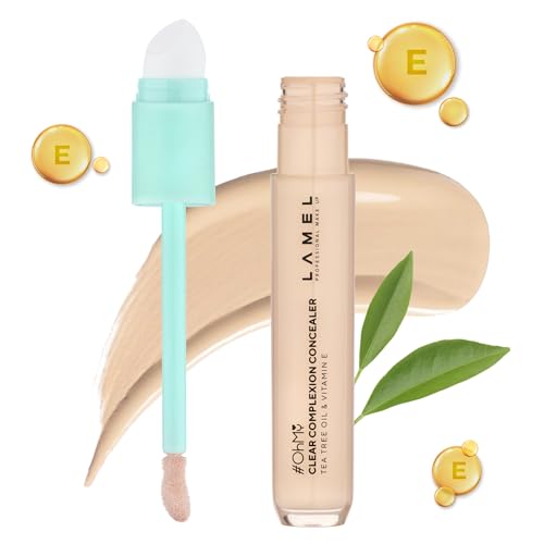 Concealer | Vitamin E & Tea Tree Extract, Moisturizing & Waterproof, 0.23 fl oz