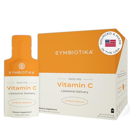 Vitamin C Supplement | Liposomal Delivery, Immune Support, 30 Pack