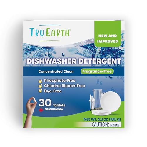 Dishwasher Detergent Tablets | Concentrated, Eco-Friendly, 30 Count