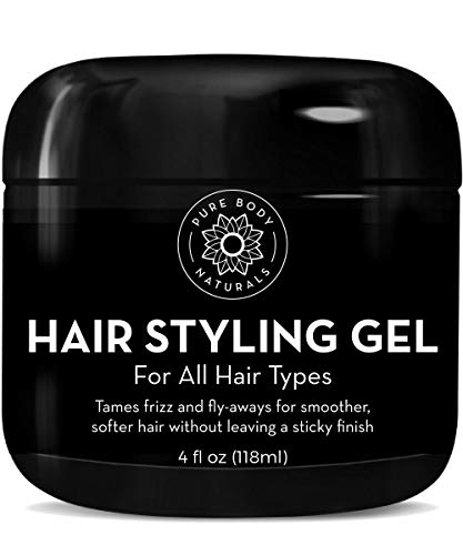 Hair Gel | Natural Ingredients, Hydrating Aloe, 4 Fl Oz