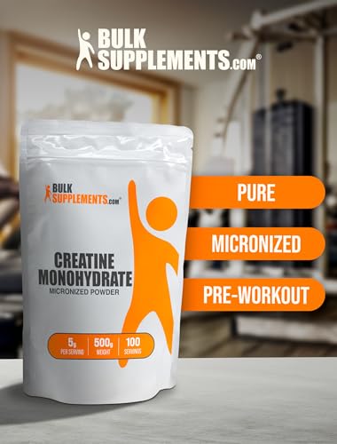 Creatine Monohydrate Powder | Unflavored, Gluten Free, 500g (1.1 lbs)