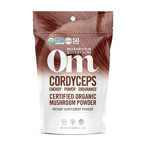 Mushroom Powder | Organic Cordyceps, 3.5 oz, 50 Servings, Energy & Stamina Support