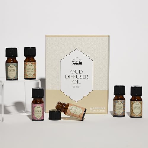 Essential Oil Gift Set | 6 x 10ml, 100% Pure Halal Oudh Oils, Aromatherapy