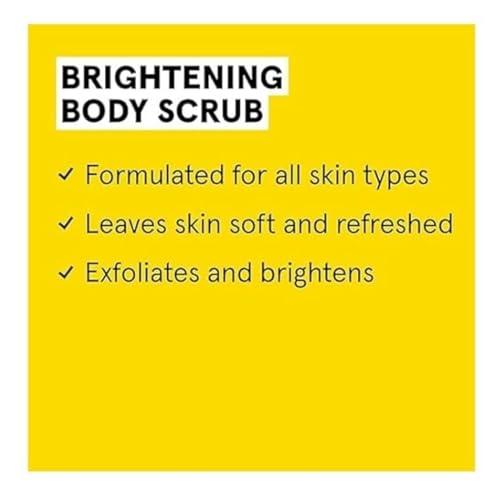 ACURE Brightening Body Scrub - Skin Renewal with Blend of Clay, Sea Salt & Niacinamide Extract - Rejuvenating Exfoliation for Soft, Refreshed Glowing Clear Skin - Suitable for All Skin Types - 6 Fl Oz