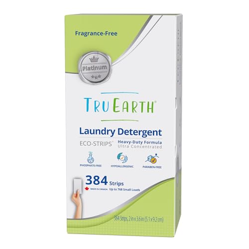 Laundry Detergent Sheets | Up to 768 Loads, Fragrance Free, Eco-Friendly, Hypoallergenic