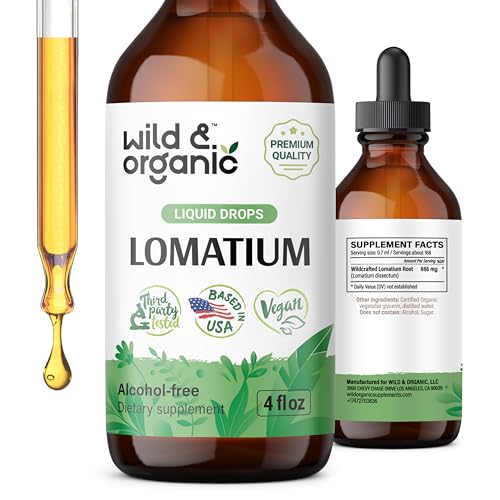 Herbal Supplement | Lomatium Dissectum, Vegan, Alcohol Free - 4 fl oz