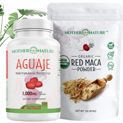 Superfood Bundle | Aguaje & Red Maca, Organic, Non-GMO, Rich in Minerals and Vitamins