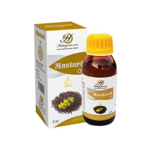 Mustard Oil | Pure, 2oz, Refined for Hair, Skin, and Joint Massage