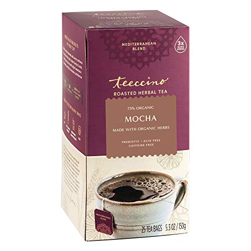 Herbal Tea | Mocha Flavor, Caffeine Free, 25 Tea Bags