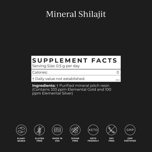 Magnesium Supplement | Liposomal L-Threonate & Shilajit Resin, Brain Support, 84+ Trace Minerals