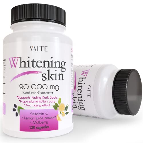 Whitening Pills | Dark Spot & Acne Scar Remover, 90000mg, 120 Capsules