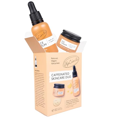 Face Serum and Eye Cream Duo | Vitamin C, Hyaluronic Acid, Reduces Puffiness