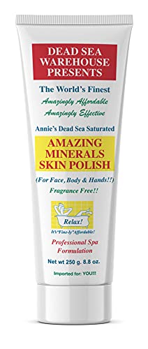 Body Scrub | Dead Sea Salt, 8.8 oz, All Natural Exfoliating Cleanser