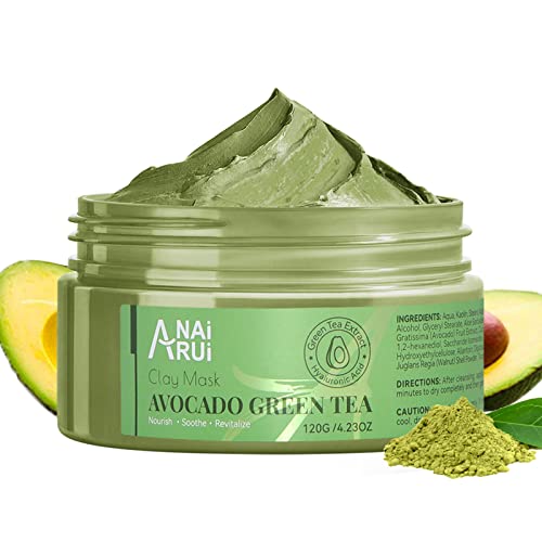 Face Mask | Green Tea & Avocado, Hydrating, 4.23 oz