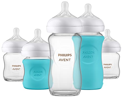 Baby Bottle Set | Glass, Natural Response Nipple