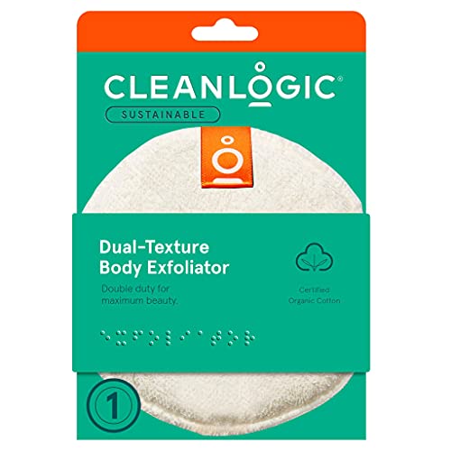 Body Exfoliator | Dual Texture, Certified Organic, Pack of 6