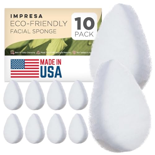 Facial Sponges | Eco-Friendly, 10 Pack, Recycled Materials