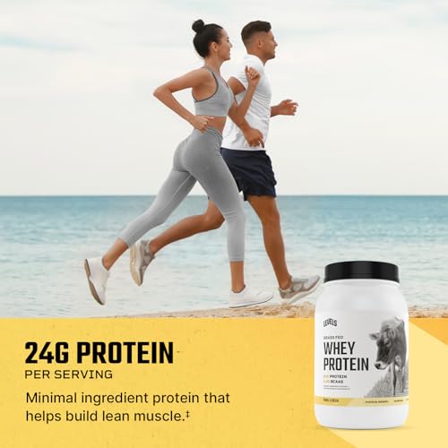 Whey Protein Powder | Grass Fed, 24g Protein, Vanilla Bean, 2 lb