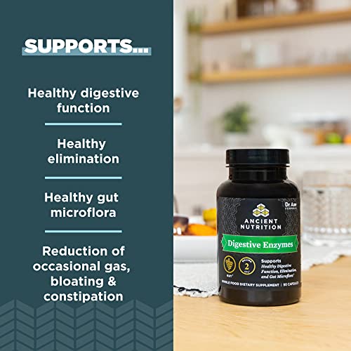 Probiotic Capsules | Supports Gut Health, 60 Count + Digestive Enzymes, 90 Count