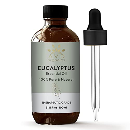 Essential Oil | 100% Pure Eucalyptus, Aromatherapy, Glass Dropper Included