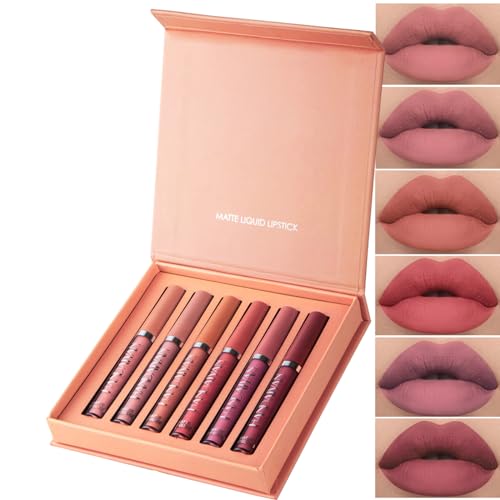 Liquid Lipstick | Matte Finish, Set of 6.