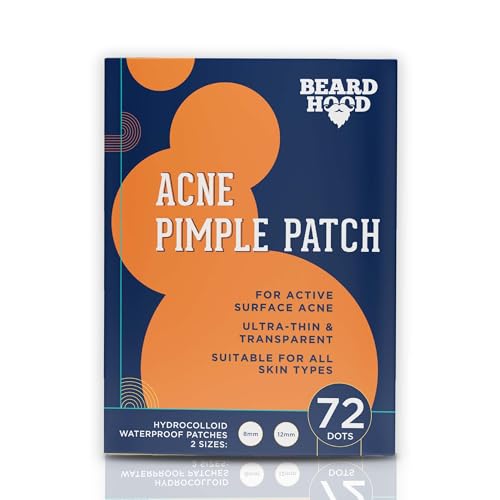 Acne Pimple Patch | 72 Hydrocolloid Waterproof Patches, Absorbs Overnight