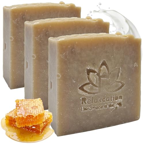 Body Soap | Made with Fresh Goat Milk, 3 Bars, Moisturizing for Sensitive Skin