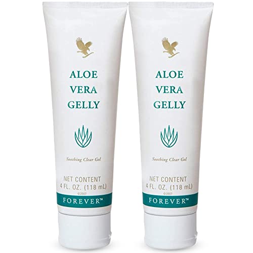 Aloe Vera Gelly | Moisturizing, Conditioning, Soothing - 4 fl oz (Pack of 2)