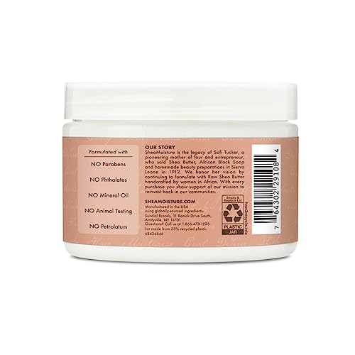 SheaMoisture Hair Mask Coconut & Hibiscus for Dry Curls Hair Mask with Shea Butter 11.5 oz