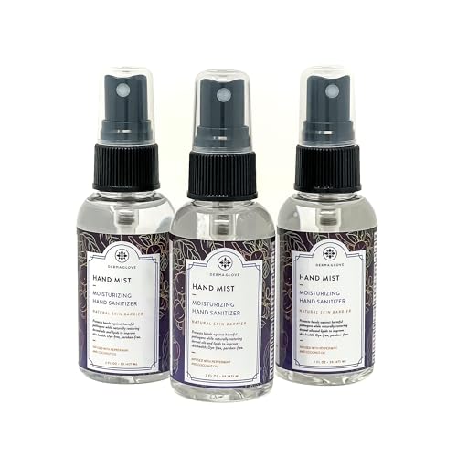 Hand Sanitizer Spray | Moisturizing, Naturally Scented Persimmon, 3 Pack of 2 oz Bottles