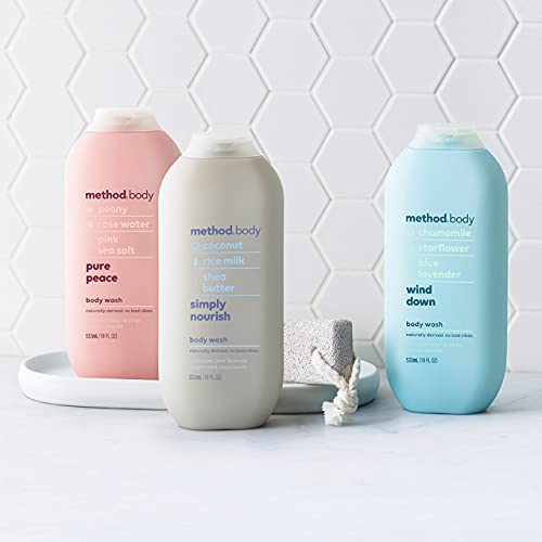 Body Wash | Simply Nourish, Paraben and Phthalate Free, Biodegradable Formula, 18 oz Pack