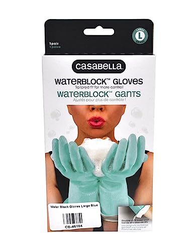 Cleaning Gloves | Premium Water Block, Large Size, Blue Color