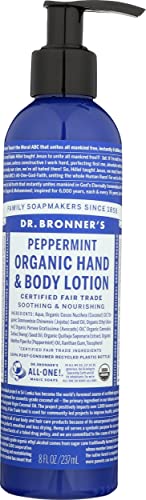 Body Lotion | Organic Peppermint, Vegan, 8 fl oz