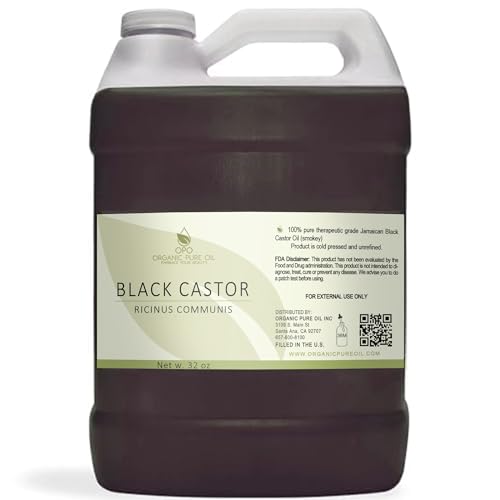 Black Castor Oil | 32 oz, 100% Pure, Unrefined, Cold Pressed