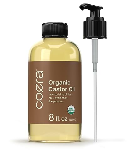 Castor Oil | 8 fl oz, Moisturizing for Hair, Eyelashes, and Eyebrows