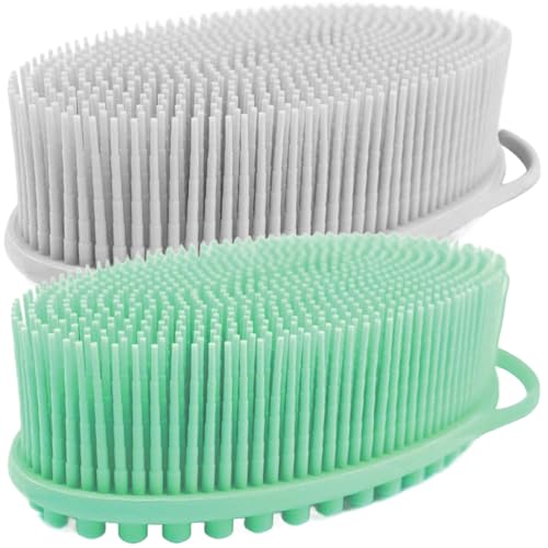 Body Scrubber | Dual-Tone Set, Eco-Friendly Silicone