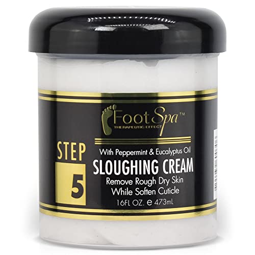 Foot Cream | Exfoliating, 16 oz, Peppermint and Eucalyptus Oil