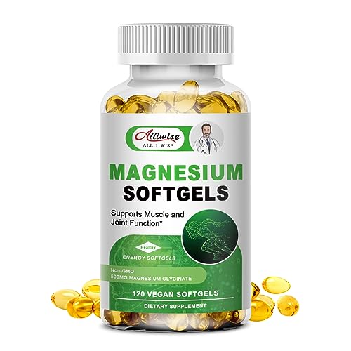 Magnesium Glycinate Supplement | 500mg, High Absorption, 120 Capsules