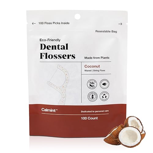 Dental Flossers | Biodegradable, Infused with Essential Oils, Vegan, Soft for Tooth & Gum Health