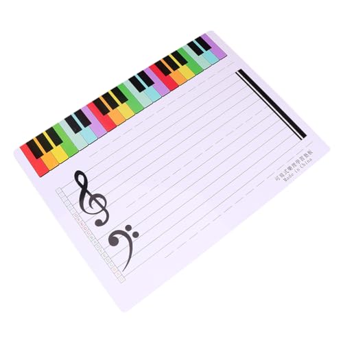 Dry Erase Music Staff Whiteboard | Erasable, 1 Piece, Ideal for Students and Musicians