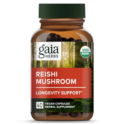 Mushroom Supplement | Supports Immune System, 40 Vegan Liquid Phyto-Capsules